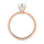 14k Rose Gold 14k Rose Gold Custom Diamond Engagement Ring - Front View -  103604 - Thumbnail