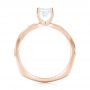 14k Rose Gold 14k Rose Gold Custom Diamond Engagement Ring - Front View -  103637 - Thumbnail