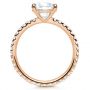 14k Rose Gold 14k Rose Gold Custom Diamond Engagement Ring - Front View -  1104 - Thumbnail