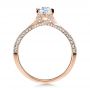 14k Rose Gold 14k Rose Gold Custom Diamond Engagement Ring - Front View -  1268 - Thumbnail