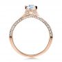 14k Rose Gold 14k Rose Gold Custom Diamond Engagement Ring - Front View -  1268 - Thumbnail