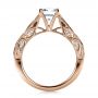 14k Rose Gold 14k Rose Gold Custom Diamond Engagement Ring - Front View -  1296 - Thumbnail