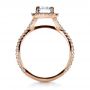 14k Rose Gold 14k Rose Gold Custom Diamond Engagement Ring - Front View -  1407 - Thumbnail