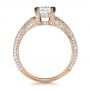 14k Rose Gold 14k Rose Gold Custom Diamond Engagement Ring - Front View -  1410 - Thumbnail
