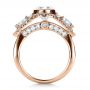 18k Rose Gold 18k Rose Gold Custom Diamond Engagement Ring - Front View -  1414 - Thumbnail