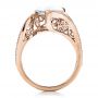 14k Rose Gold 14k Rose Gold Custom Diamond Engagement Ring - Front View -  1442 - Thumbnail