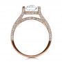 18k Rose Gold 18k Rose Gold Custom Diamond Engagement Ring - Front View -  1443 - Thumbnail