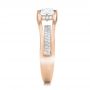 14k Rose Gold 14k Rose Gold Custom Diamond Engagement Ring - Side View -  100610 - Thumbnail