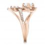 18k Rose Gold 18k Rose Gold Custom Diamond Engagement Ring - Side View -  100782 - Thumbnail