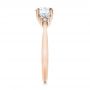 18k Rose Gold 18k Rose Gold Custom Diamond Engagement Ring - Side View -  100810 - Thumbnail