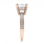 14k Rose Gold 14k Rose Gold Custom Diamond Engagement Ring - Side View -  100839 - Thumbnail