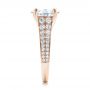 14k Rose Gold 14k Rose Gold Custom Diamond Engagement Ring - Side View -  100872 - Thumbnail