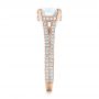 18k Rose Gold 18k Rose Gold Custom Diamond Engagement Ring - Side View -  101994 - Thumbnail