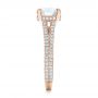 18k Rose Gold 18k Rose Gold Custom Diamond Engagement Ring - Side View -  101994 - Thumbnail