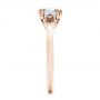 14k Rose Gold 14k Rose Gold Custom Diamond Engagement Ring - Side View -  102024 - Thumbnail