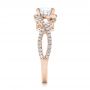 14k Rose Gold 14k Rose Gold Custom Diamond Engagement Ring - Side View -  102148 - Thumbnail