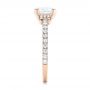 18k Rose Gold 18k Rose Gold Custom Diamond Engagement Ring - Side View -  102289 - Thumbnail