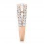 18k Rose Gold 18k Rose Gold Custom Diamond Engagement Ring - Side View -  102307 - Thumbnail