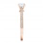 14k Rose Gold 14k Rose Gold Custom Diamond Engagement Ring - Side View -  102363 - Thumbnail