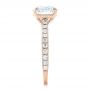 14k Rose Gold 14k Rose Gold Custom Diamond Engagement Ring - Side View -  102402 - Thumbnail