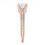 18k Rose Gold 18k Rose Gold Custom Diamond Engagement Ring - Side View -  102457 - Thumbnail