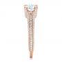 18k Rose Gold 18k Rose Gold Custom Diamond Engagement Ring - Side View -  102457 - Thumbnail