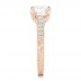 18k Rose Gold 18k Rose Gold Custom Diamond Engagement Ring - Side View -  102462 - Thumbnail
