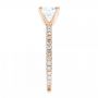 14k Rose Gold 14k Rose Gold Custom Diamond Engagement Ring - Side View -  102586 - Thumbnail
