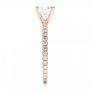 18k Rose Gold 18k Rose Gold Custom Diamond Engagement Ring - Side View -  102586 - Thumbnail