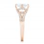 14k Rose Gold 14k Rose Gold Custom Diamond Engagement Ring - Side View -  102601 - Thumbnail