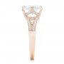 14k Rose Gold 14k Rose Gold Custom Diamond Engagement Ring - Side View -  102601 - Thumbnail