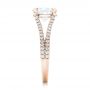 14k Rose Gold 14k Rose Gold Custom Diamond Engagement Ring - Side View -  102604 - Thumbnail