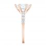 18k Rose Gold 18k Rose Gold Custom Diamond Engagement Ring - Side View -  102614 - Thumbnail