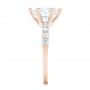 18k Rose Gold 18k Rose Gold Custom Diamond Engagement Ring - Side View -  102614 - Thumbnail