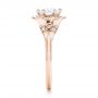 18k Rose Gold 18k Rose Gold Custom Diamond Engagement Ring - Side View -  102896 - Thumbnail