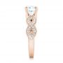 18k Rose Gold 18k Rose Gold Custom Diamond Engagement Ring - Side View -  102905 - Thumbnail