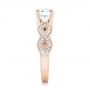 14k Rose Gold 14k Rose Gold Custom Diamond Engagement Ring - Side View -  102905 - Thumbnail