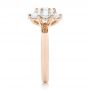 18k Rose Gold 18k Rose Gold Custom Diamond Engagement Ring - Side View -  102927 - Thumbnail
