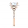 18k Rose Gold 18k Rose Gold Custom Diamond Engagement Ring - Side View -  102946 - Thumbnail