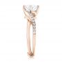 18k Rose Gold 18k Rose Gold Custom Diamond Engagement Ring - Side View -  102969 - Thumbnail