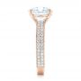 18k Rose Gold 18k Rose Gold Custom Diamond Engagement Ring - Side View -  102971 - Thumbnail