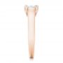 18k Rose Gold 18k Rose Gold Custom Diamond Engagement Ring - Side View -  102996 - Thumbnail