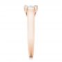 18k Rose Gold 18k Rose Gold Custom Diamond Engagement Ring - Side View -  102996 - Thumbnail