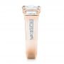 14k Rose Gold 14k Rose Gold Custom Diamond Engagement Ring - Side View -  103017 - Thumbnail