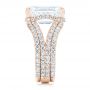 18k Rose Gold 18k Rose Gold Custom Diamond Engagement Ring - Side View -  103138 - Thumbnail