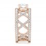 18k Rose Gold 18k Rose Gold Custom Diamond Engagement Ring - Side View -  103215 - Thumbnail