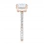 14k Rose Gold 14k Rose Gold Custom Diamond Engagement Ring - Side View -  103355 - Thumbnail