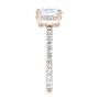 14k Rose Gold 14k Rose Gold Custom Diamond Engagement Ring - Side View -  103355 - Thumbnail