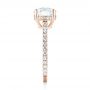 18k Rose Gold 18k Rose Gold Custom Diamond Engagement Ring - Side View -  103369 - Thumbnail