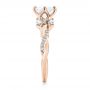 18k Rose Gold 18k Rose Gold Custom Diamond Engagement Ring - Side View -  103418 - Thumbnail
